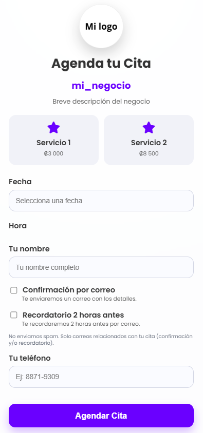 Paso 1 - Datos del cliente
